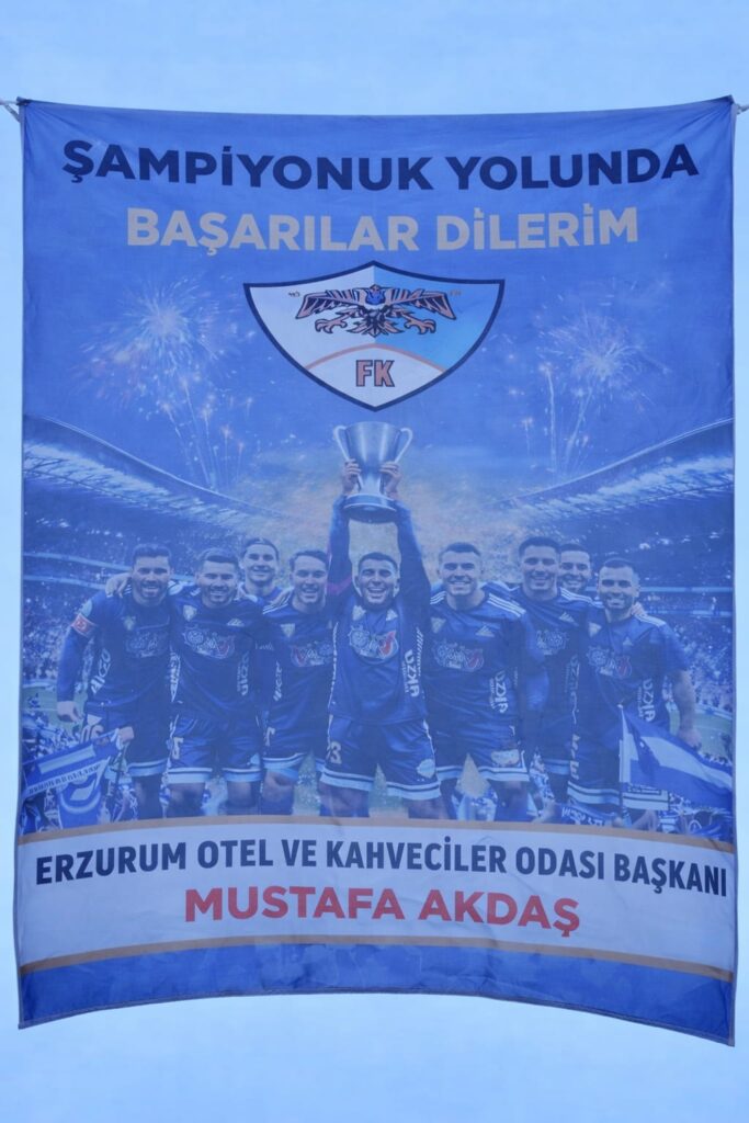 Akdaş’tan erzurumspor’a bayraklı destek